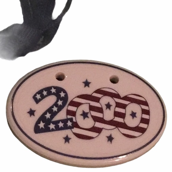 Longaberger 2000 All-American Ceramic Tie-On - Picture 1 of 6
